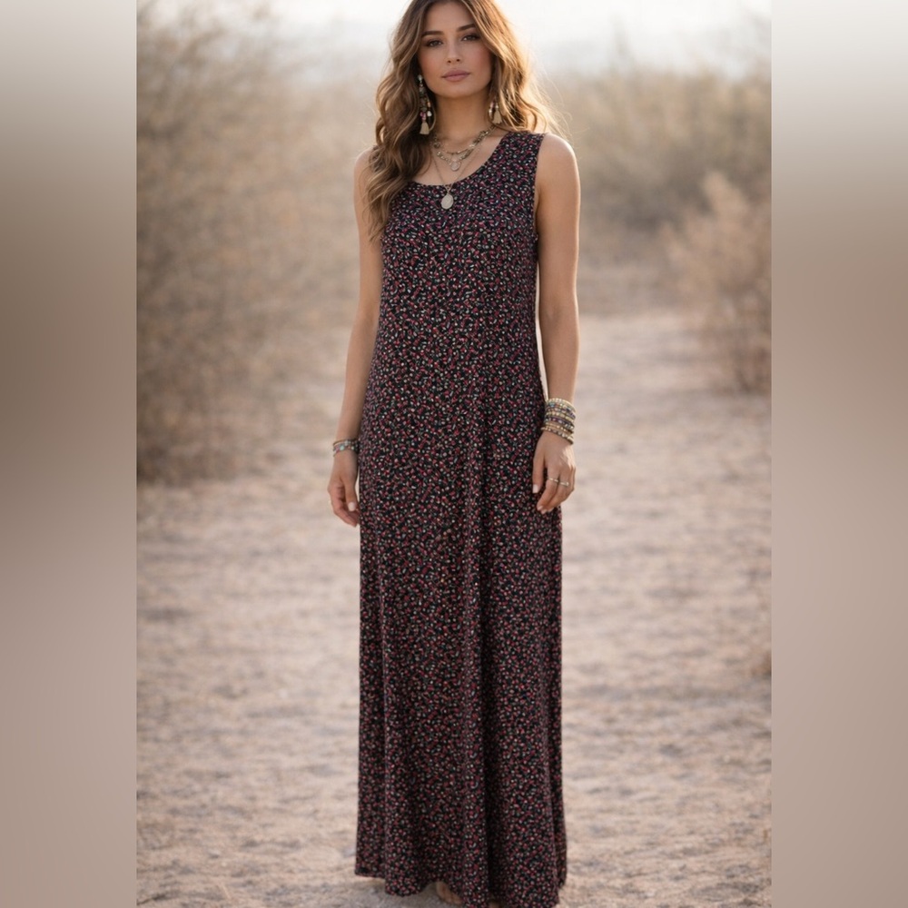 Dress Barn Vintage Floral Rayon Dress